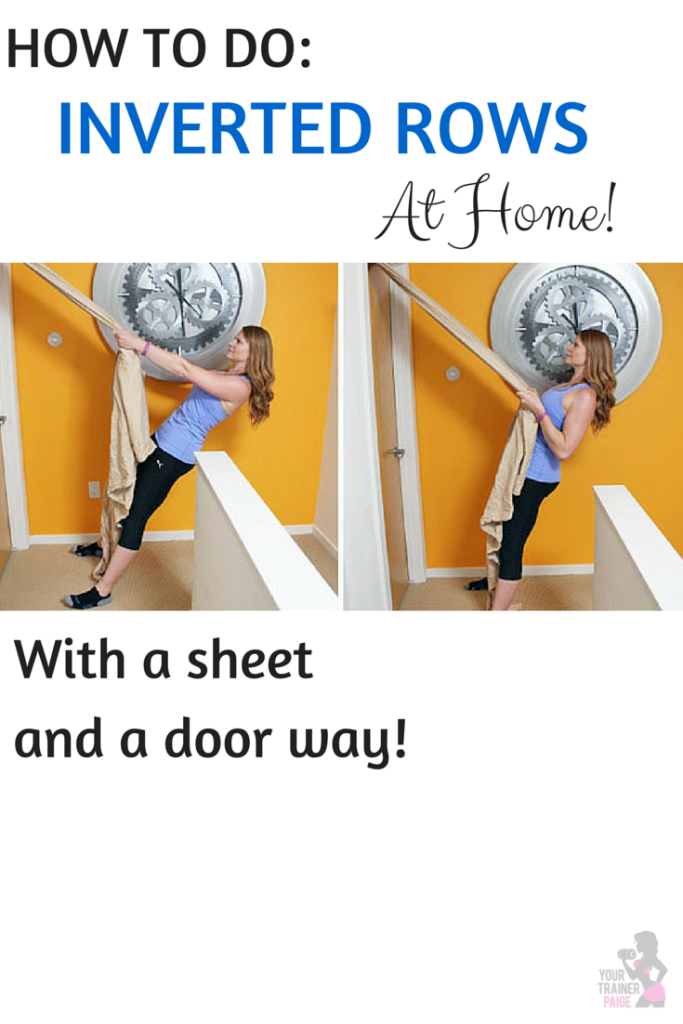 Home Workout: Inverted Rows with a Sheet and a Doorway