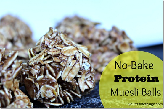 No Bake Protein Muesli Balls (and a Niko update!)