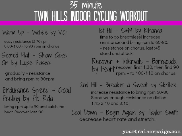40 Minute Indoor Cycling Workout | escapeauthority.com