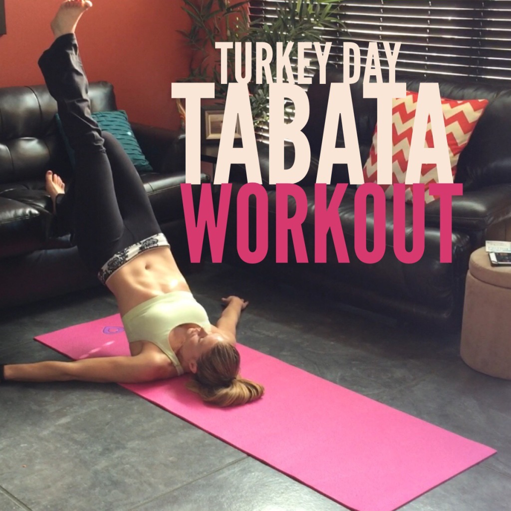 Turkey Day Tabata Workout {No Equipment Required}