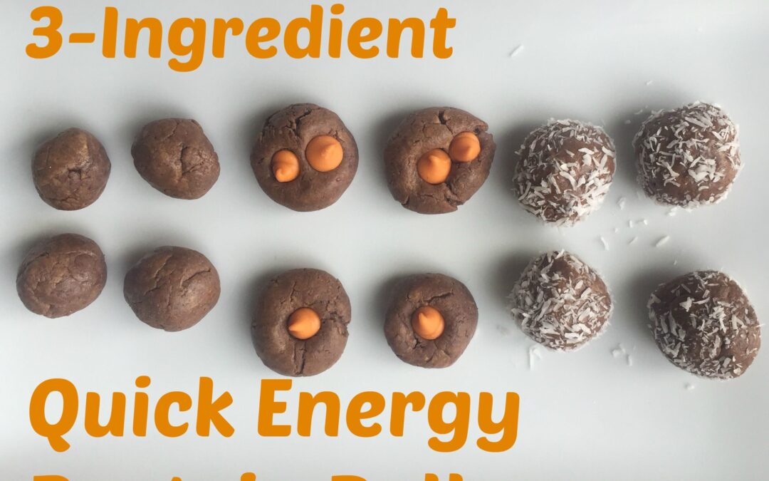 Easy Dessert: 3-Ingredient Quick-Energy Protein Balls {& Sunwarrior Protein GIVEAWAY!}