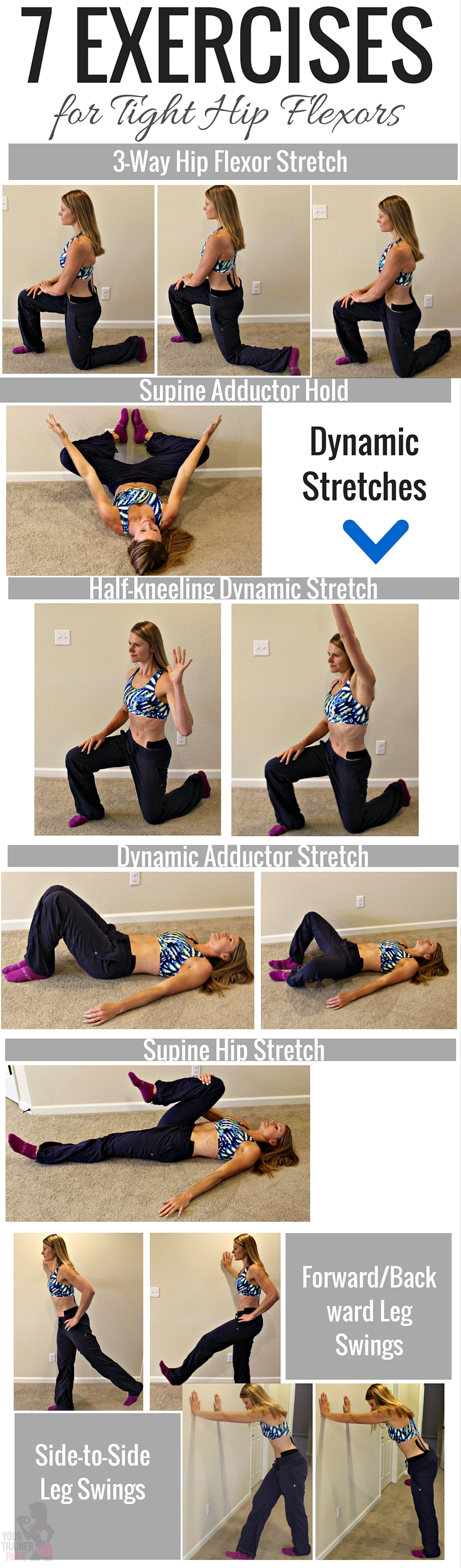 7 exercises for tight hip flexors