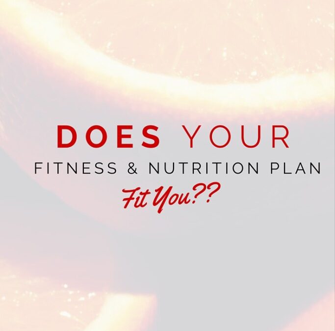Does your Nutrition and Exercise Plan Fit You?