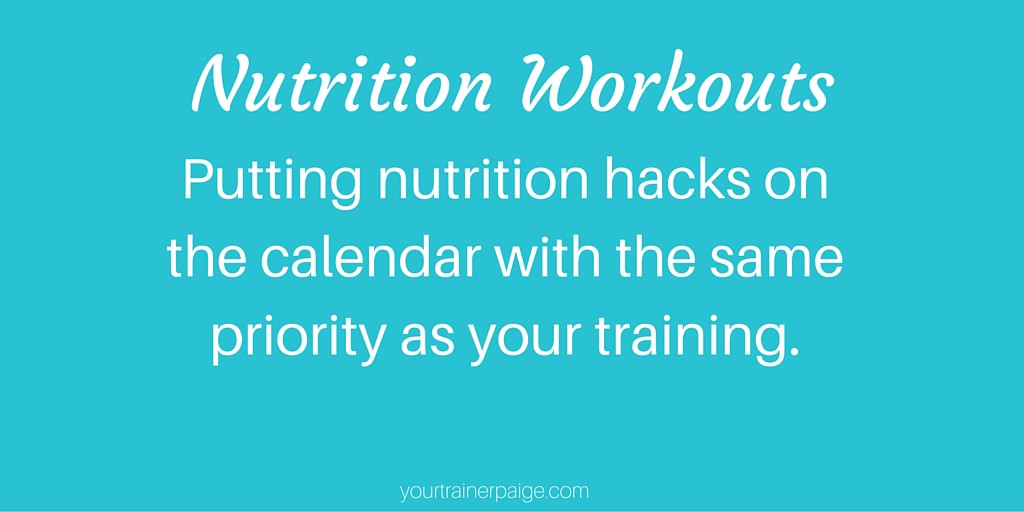 Treat Your Nutrition Like Your Workouts