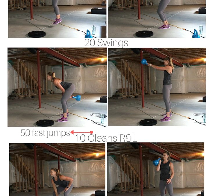 At Home Kettlebell and Jump Rope HIIT Workout - Paige Kumpf