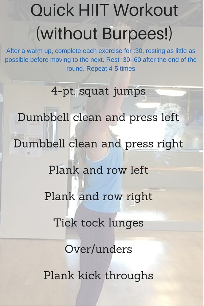Quick HIIT Workout (without Burpees!)