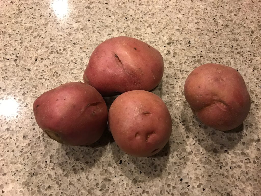 Boiled potato on sale after workout