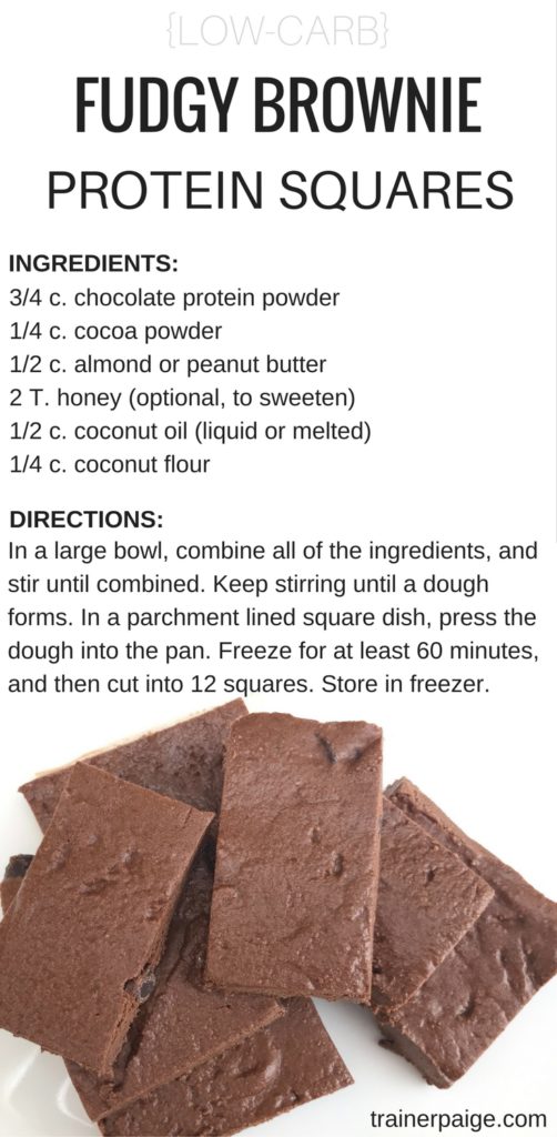 Fudgy Brownie Low Carb Protein Bars